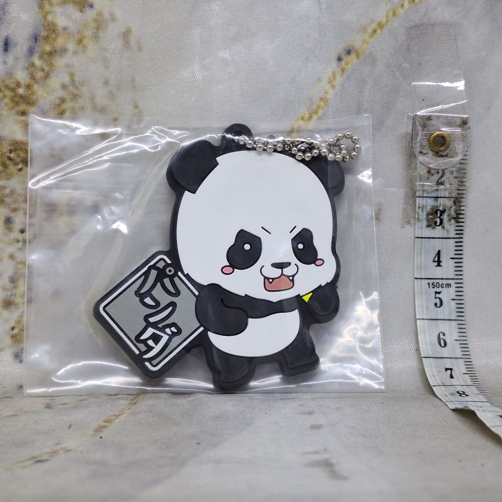 Jujutsu Kaisen Panda Rubber Keychain Ichiban Kuji G Prize Gantungan Kunci Chokonokko Karet Loose Pac