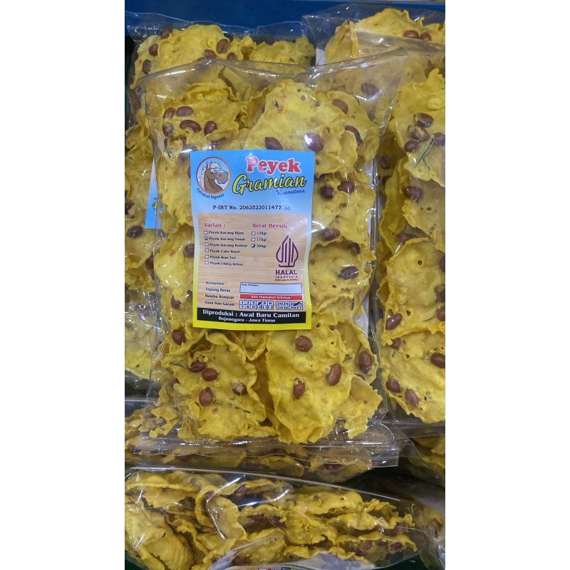 

Snack/Cemilan/Makanan Ringan Peyek Kacang Tanah Hasanah 190gr