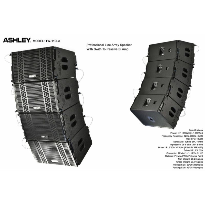 Speaker Line Array Ashley Pasif Ori TW-110 / Array Ashley TW110