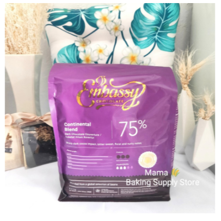 

TULIP Easy Melt Couverture Chocolate Button 75% CONTINENTAL 250 gr