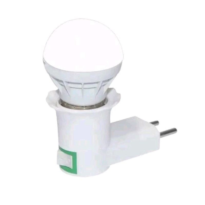 FITTING COLOK BONUS LAMPU LED