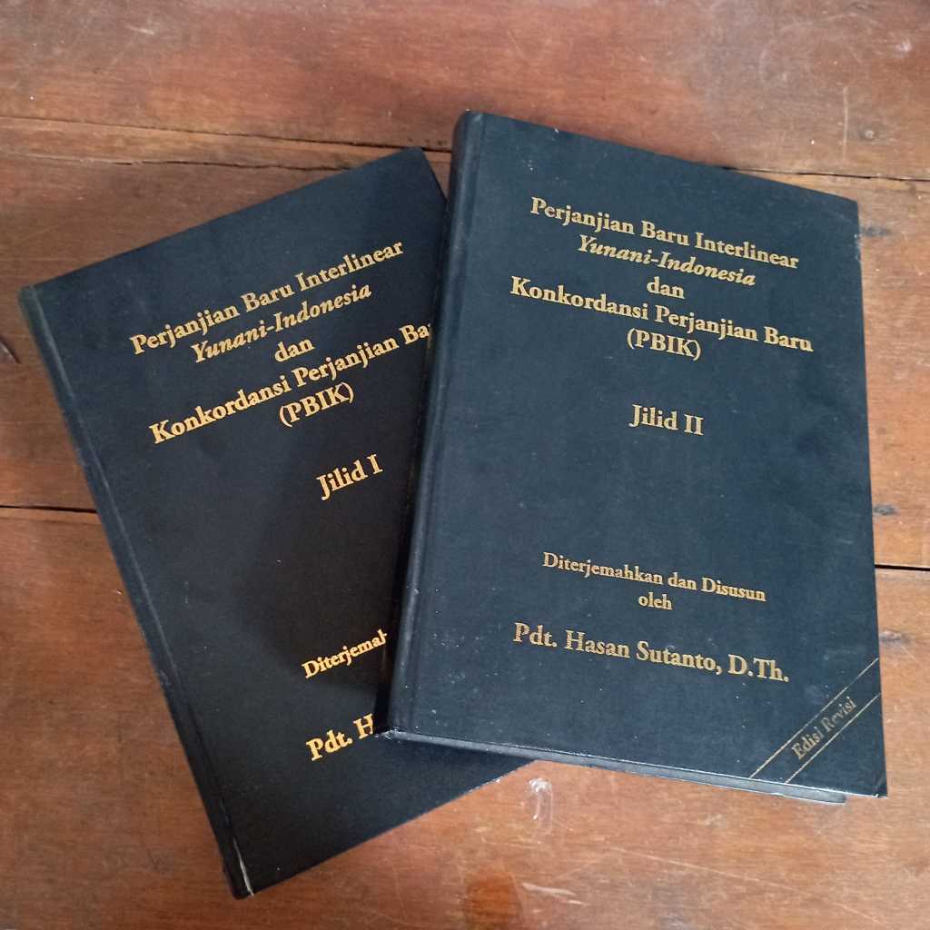 Perjanjian Baru Interlinear Yunani-Indonesia & Konkordansi Perjanjian Baru (PBIK), Jilid I dan II (E