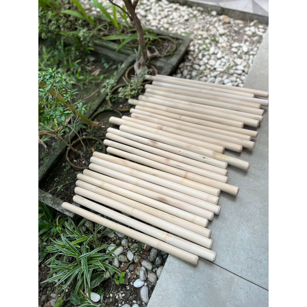 Dowel Kayu Rotan Diameter 24mm - 28mm  Panjang 50cm dan 70cm Stik Kayu Bulat rotan TOYA ROTAN / TONG