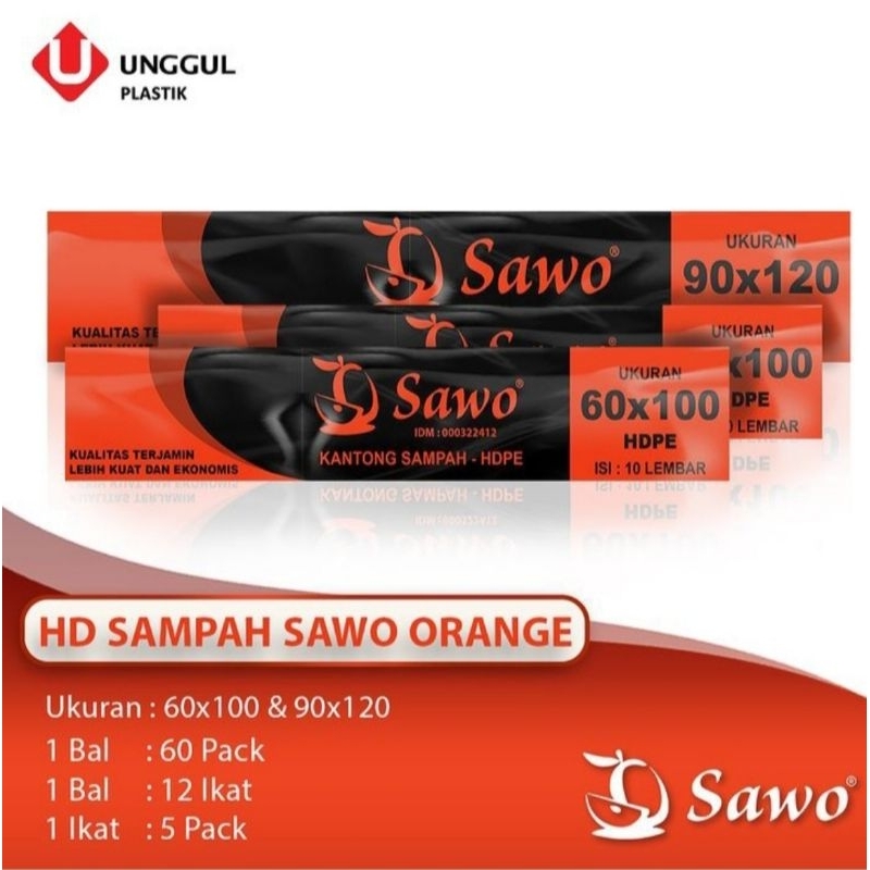 Plastik Sampah 60x100, 90x120