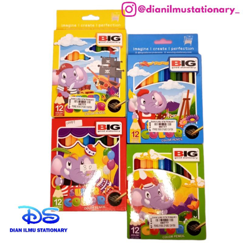 

pensil warna big 12 warna pendek cp-5002