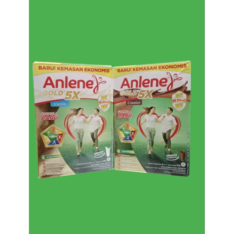 

Anlene Gold 5x 170gr rasa cho exp juni 2025