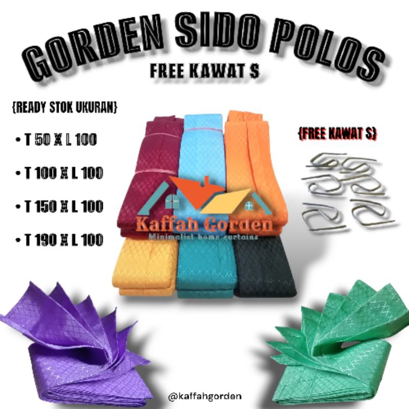 GORDEN SIDO POLOS/GORDEN JENDELA/GORDEN RUMAH/GORDEN MINIMALIS/GORDEN PINTU KAMAR/GORDEN RUMAH MINIM