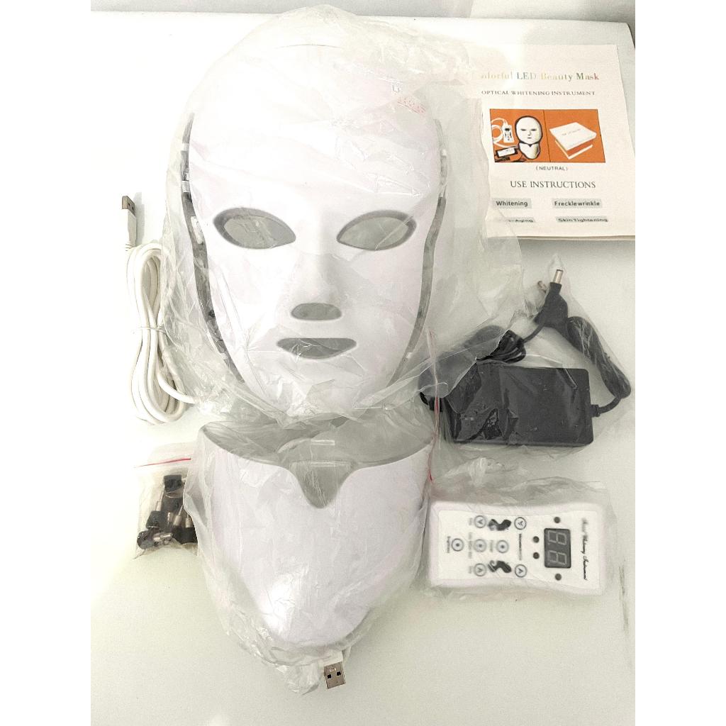 PDT Mask + Neck 7 warna LED Mask