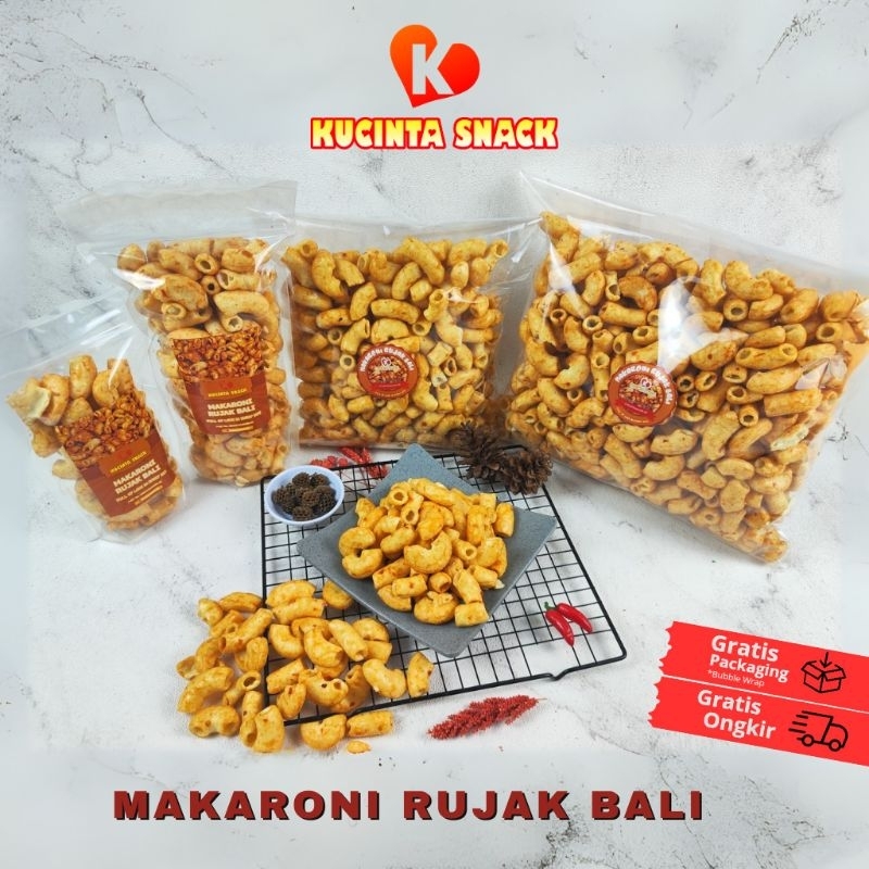 

Makaroni Rujak Bali 500 gr & 1 Kg Makanan Ringan Cemilan Camilan Pedas Manis Gurih By Kucinta Snack