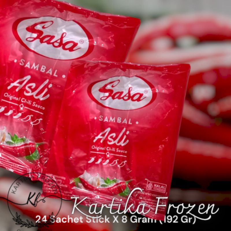 

SASA Sambal Asli & Extra Hot 24 Stick X 8 Gr, Pas untuk melengkqpi usaha chicken chrispy dll