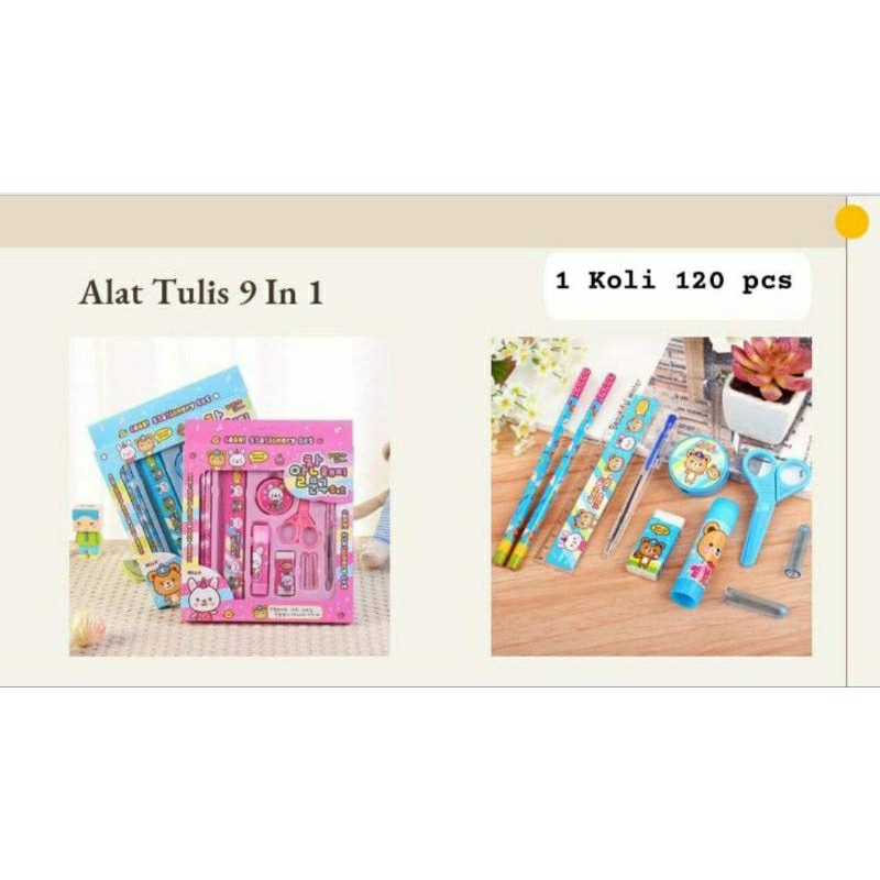 

Alat tulis 9 in 1