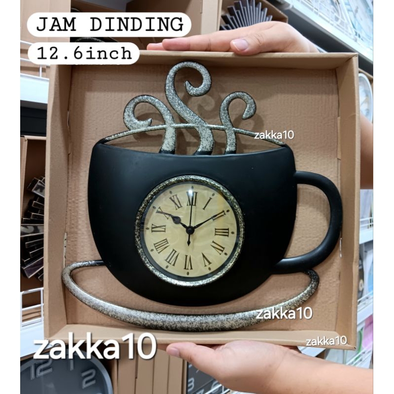 Jam Dinding Gelas Kopi Coffee Mug Wall Clock Mr DIY