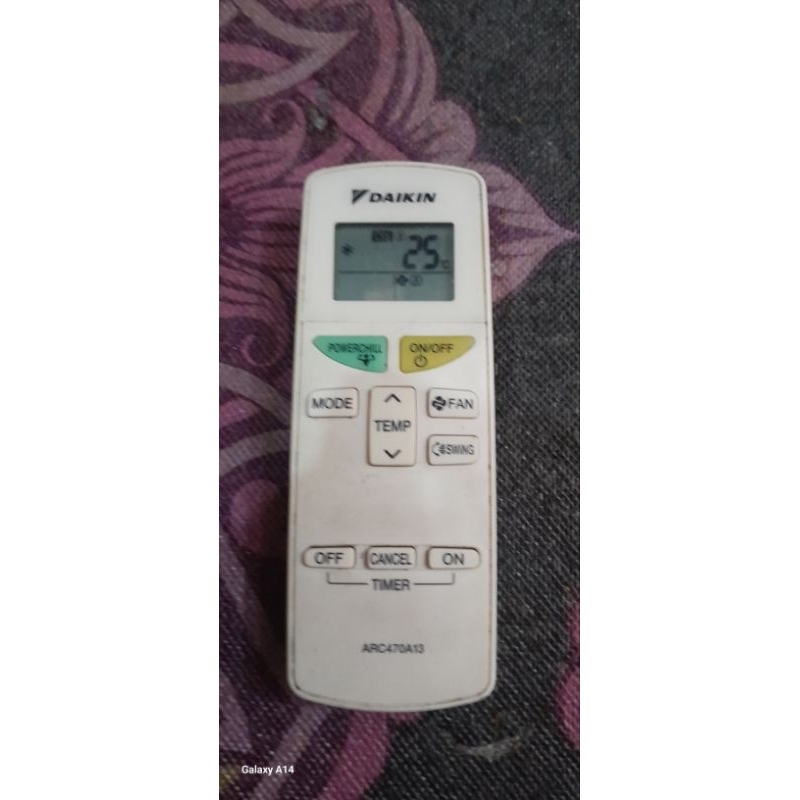 remote AC DAIKIN ARC470A13