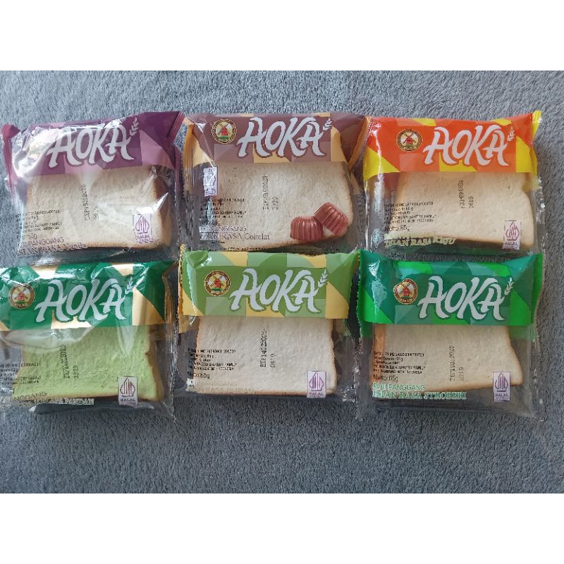 

TERMURAH!!! AOKA ROTI PANGGANG ANEKA RASA netto 65g