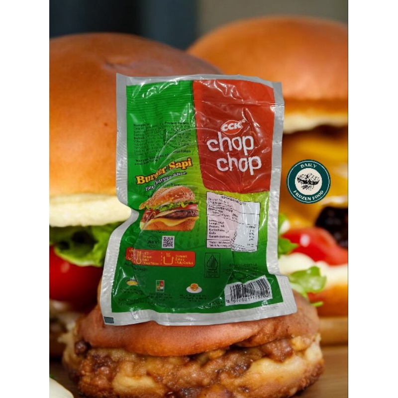 

Chop Chop Burger Sapi 250gr & Burger Sapi 280gr / Burger Sapi / Beef Burger / Isian Burger / Daging Burger