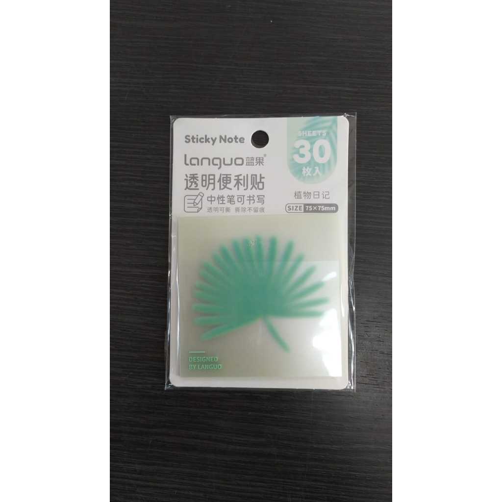 

Gramedia Bengkulu - Kako Languo Transparant Sticky Note Leaf