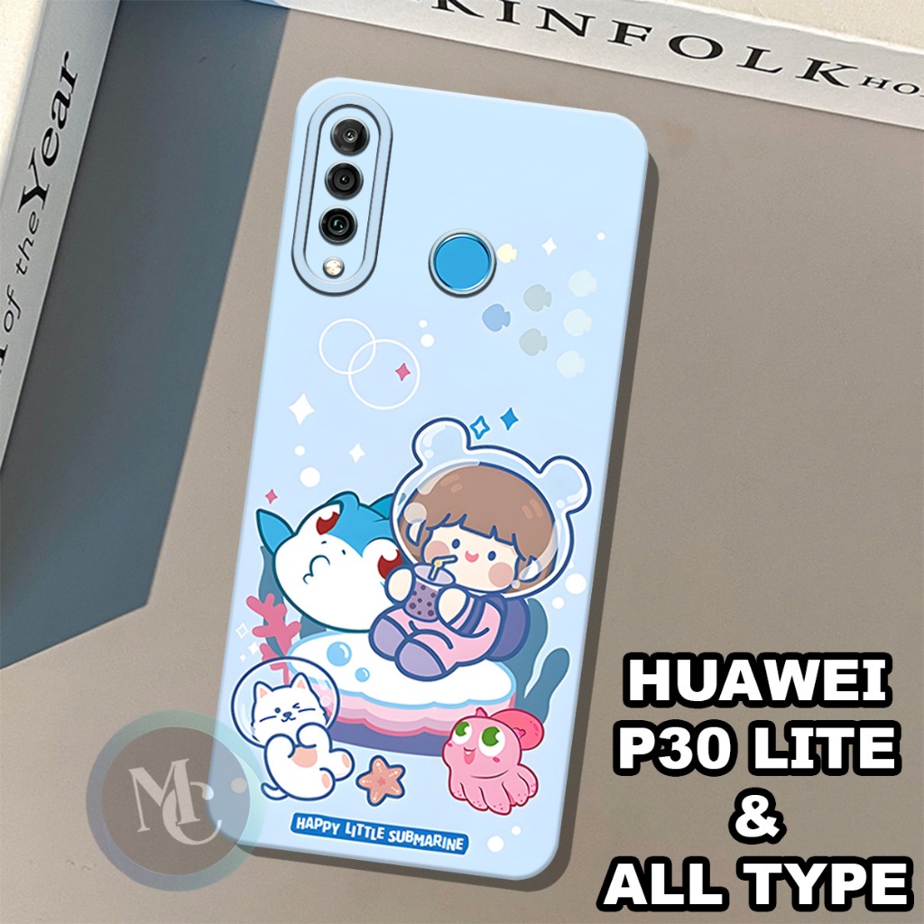 CC40/Softcase karet lentur untuk huawei p30 lite/Motif cewek/case huawei p30 lite /kesing huawei p30