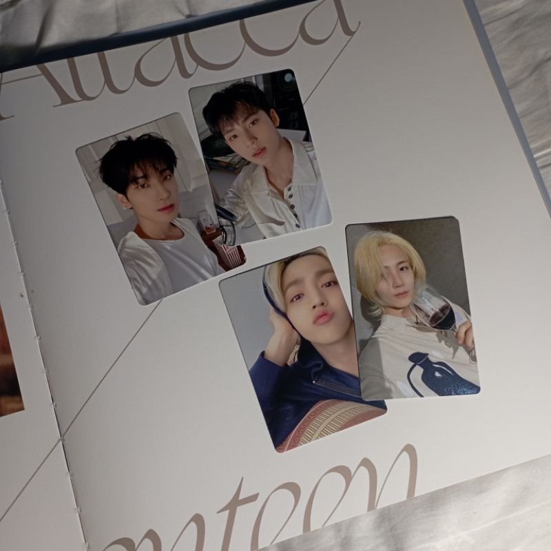 PHOTOCARD OFFICIAL SCOUPS JEONGHAN WONWOO MINGYU  ATTACCA OP1 POPCORN WINE CIMUMU (BACA DESKRIPSI)