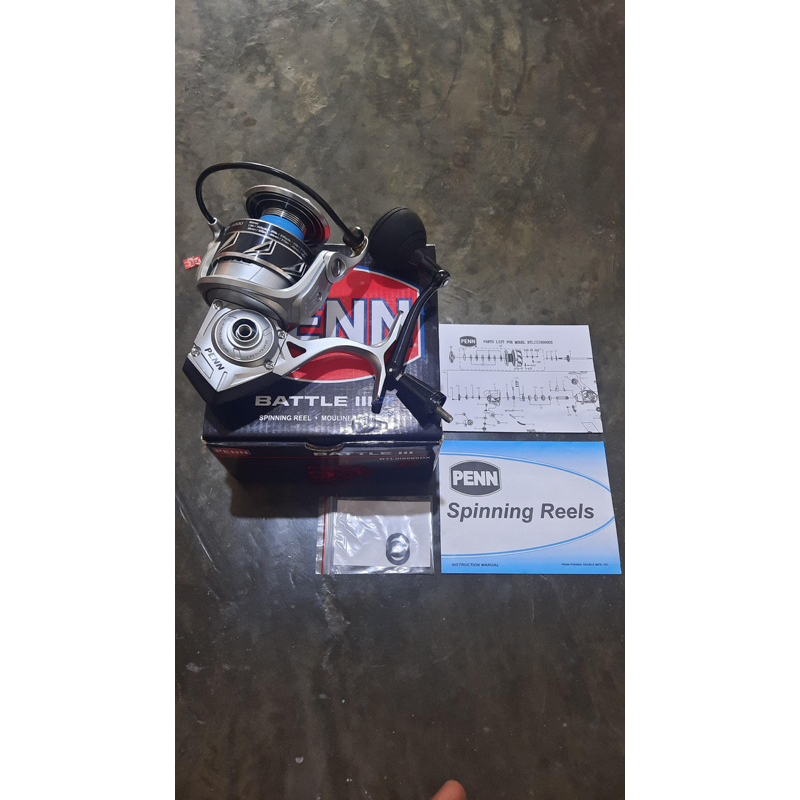 Reel Penn Battle 3 DX 6000 second mulus like new baru di pakai 3x blm pernah strike box lenngkap