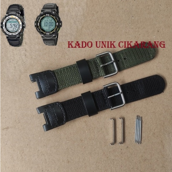 Tali Strap Nilon / Kanvas Untuk Jam Tangan Casio G-Shock  SGW-100 SGW-200 SGW-100-1V SGW-100-1VDF PA