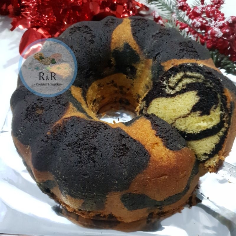 

[MADE BY ORDER] Buttery Marble Brownie Cake