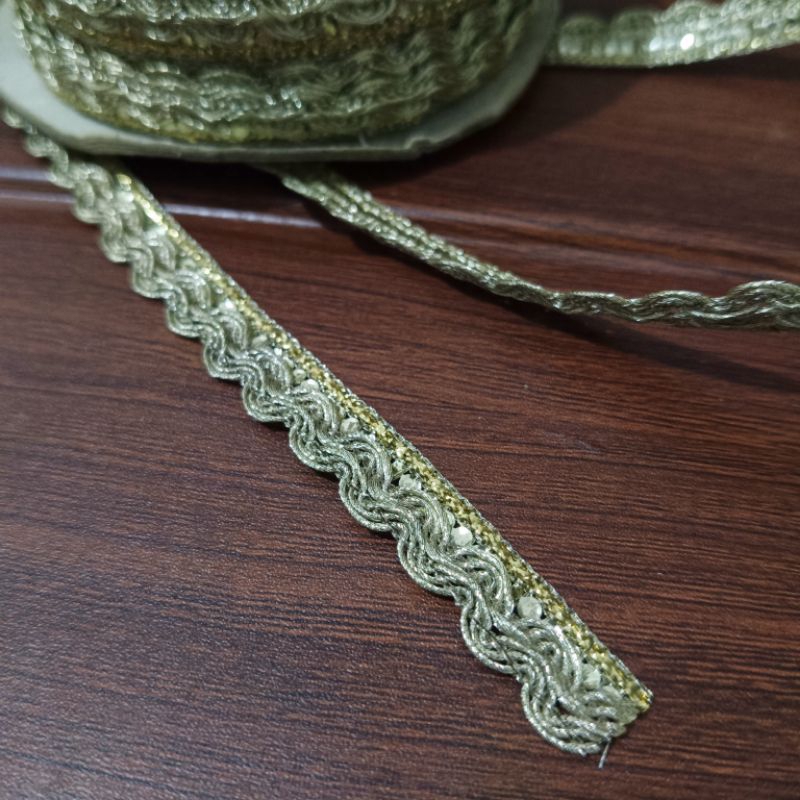 Renda unik/renda gold 1cm