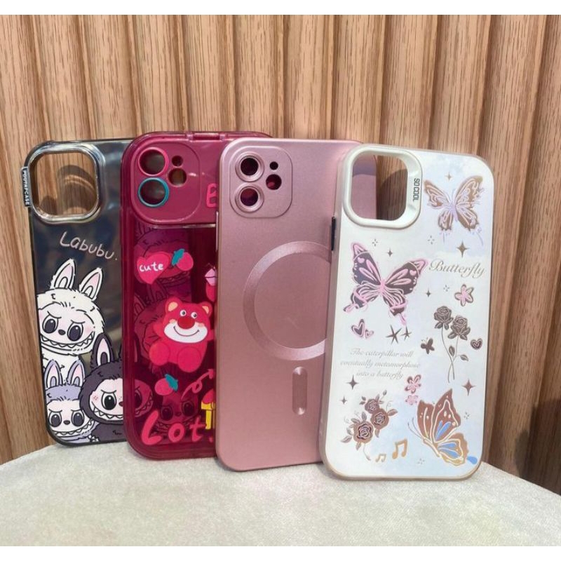 Casing HP IPHONE 11 Labubu Cute Lotus Butterfly