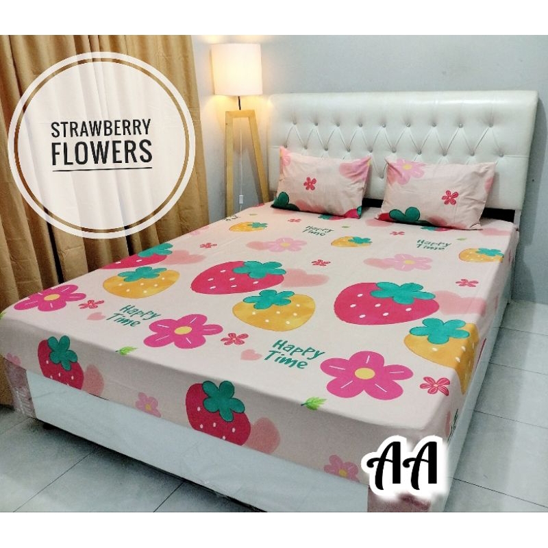 Sprei Strawberry Flowers