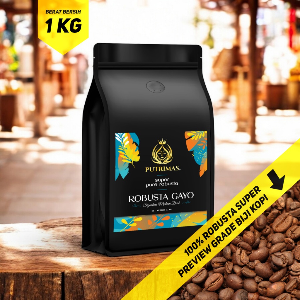

PUTRIMAS Biji Kopi Robusta Gayo Super 1 Kg