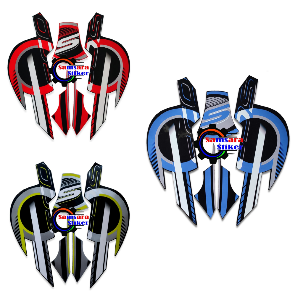 STIKER STRIPING LIS LES BODY MOTOR HONDA SCOOPY SPORTY 2023 STANDAR FULL SET
