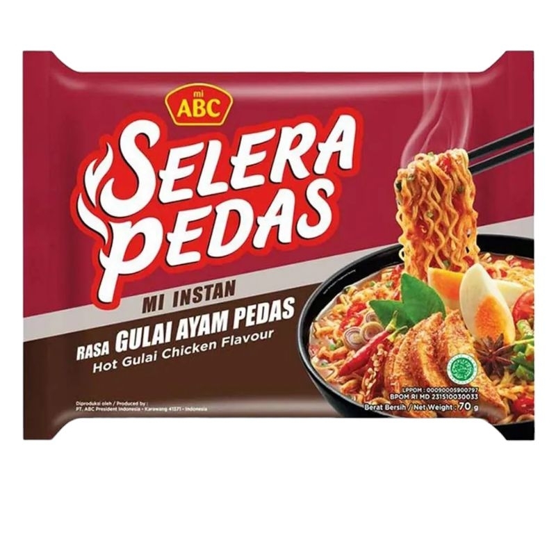 

ABC Mie Rebus Selera Pedas Gulai Ayam Pedas 70gr