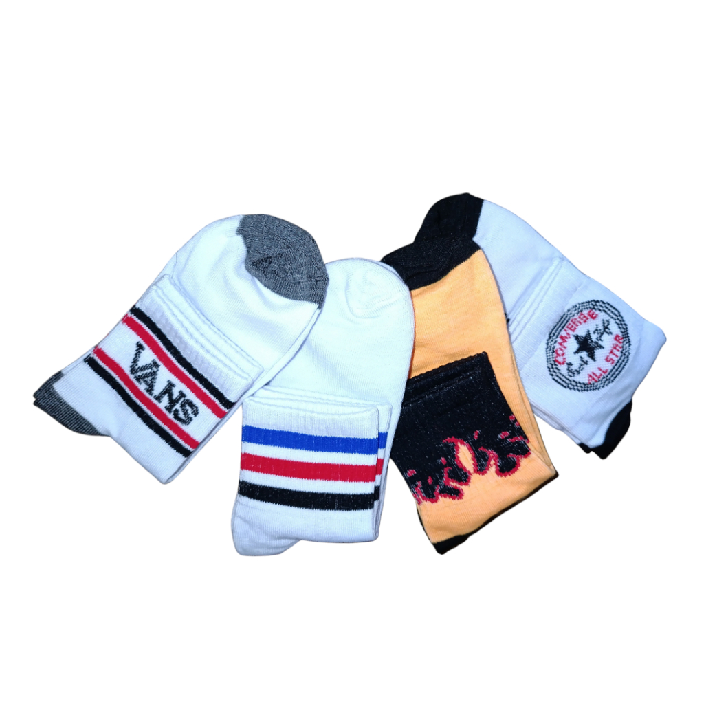 Kaos Kaki Oldschool Pendek - Kaos Kaki Skate Pendek Motif - 4LAYER BENANG - #1