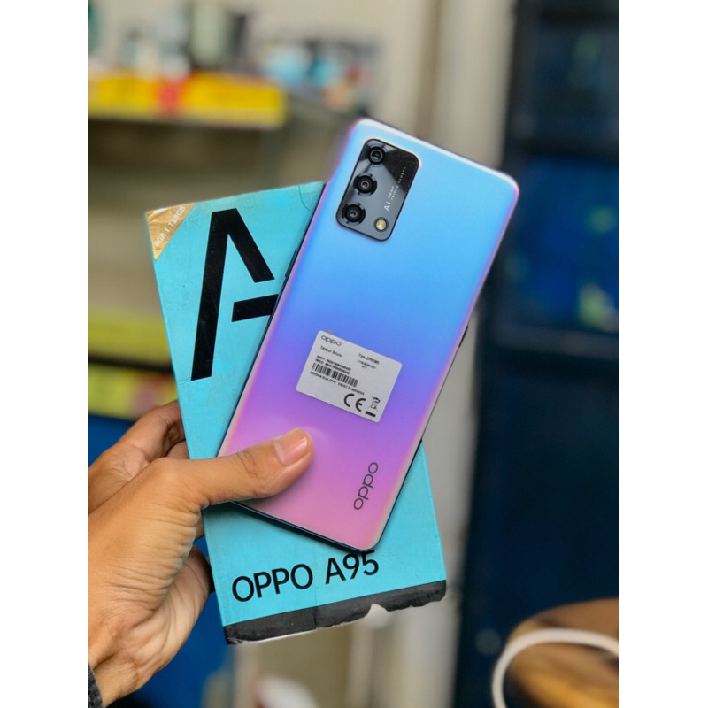 Oppo A95 8/128 second  Mulus , Layar amoled | kelengkapan ( Hp Dus )