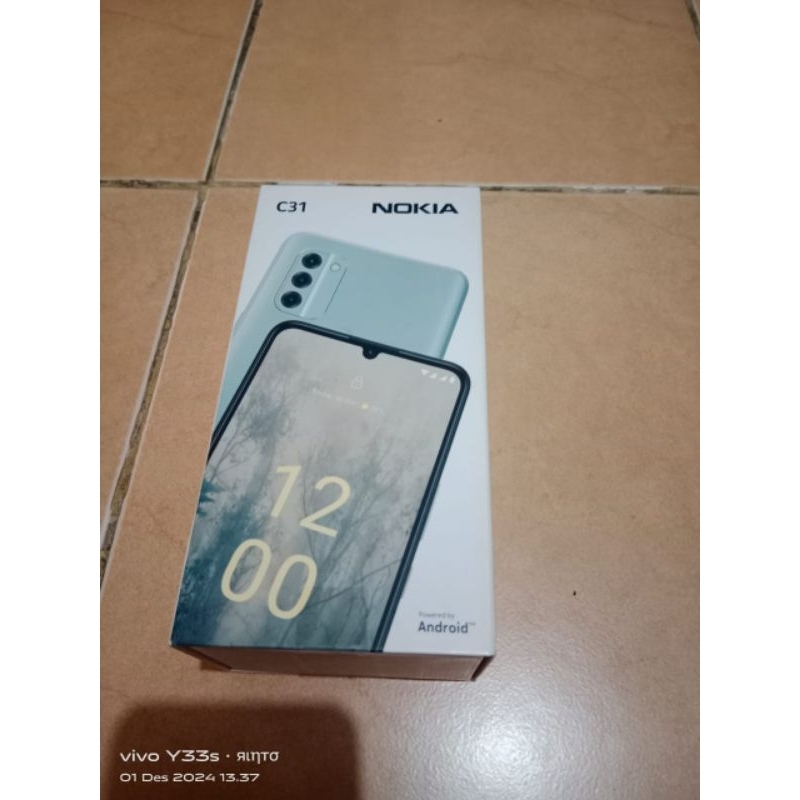 Nokia C31 lengkap second original fullset