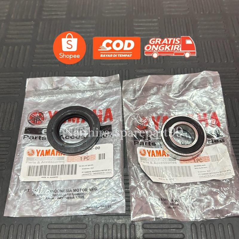 Laher Bearing Bering roda belakang+Seal roda belakang mio sporty Smile Soul Fino nouvo karbu