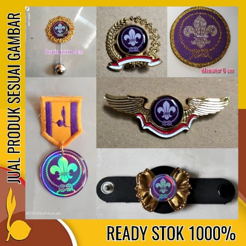 bros pin wosm scout pramuka wing ring