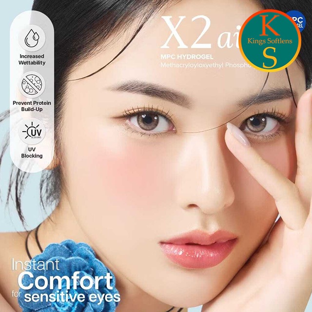 Softlens X2 AIRE Minus 0.50 - 6.00 MPC 14,5 MM G.DIA 13MM & 13,5MM By X2 / Softlens Minus X2
