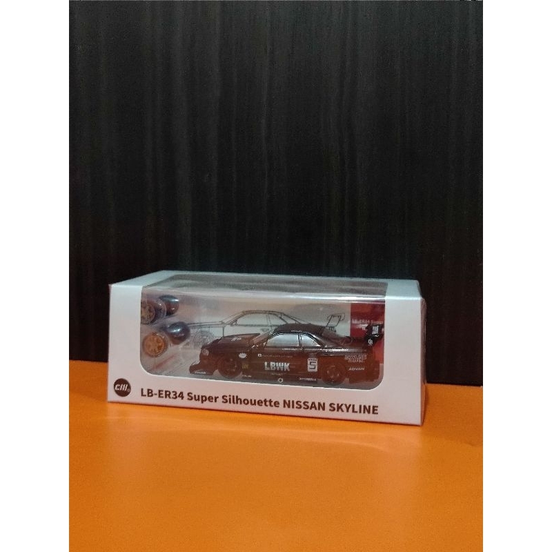 CM Model Nissan ER34 Silhouette LBWK Black