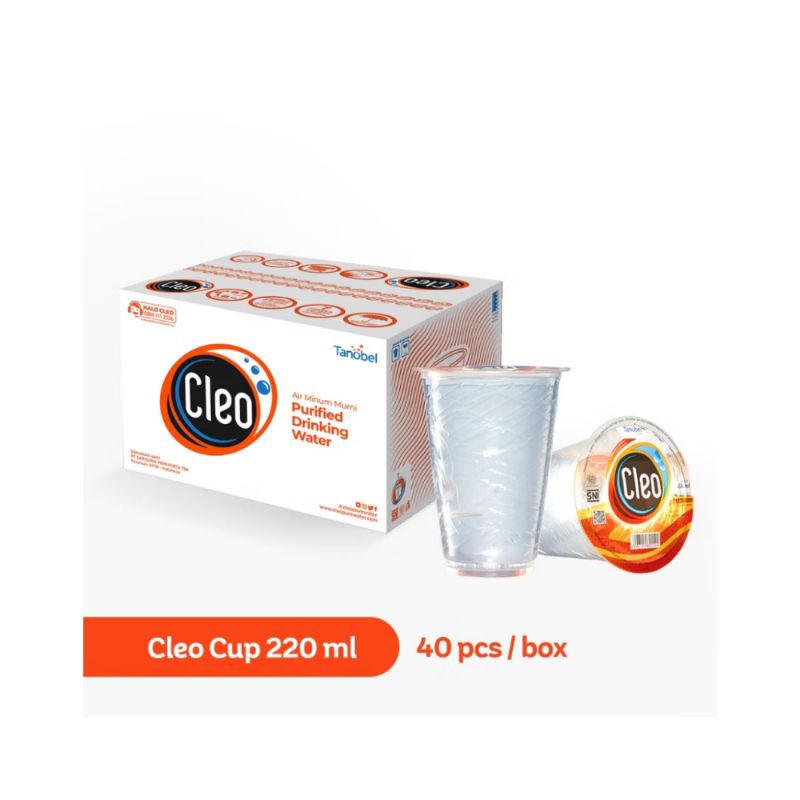 

Cleo air murni 220 ml 1 dus isi 40 cup