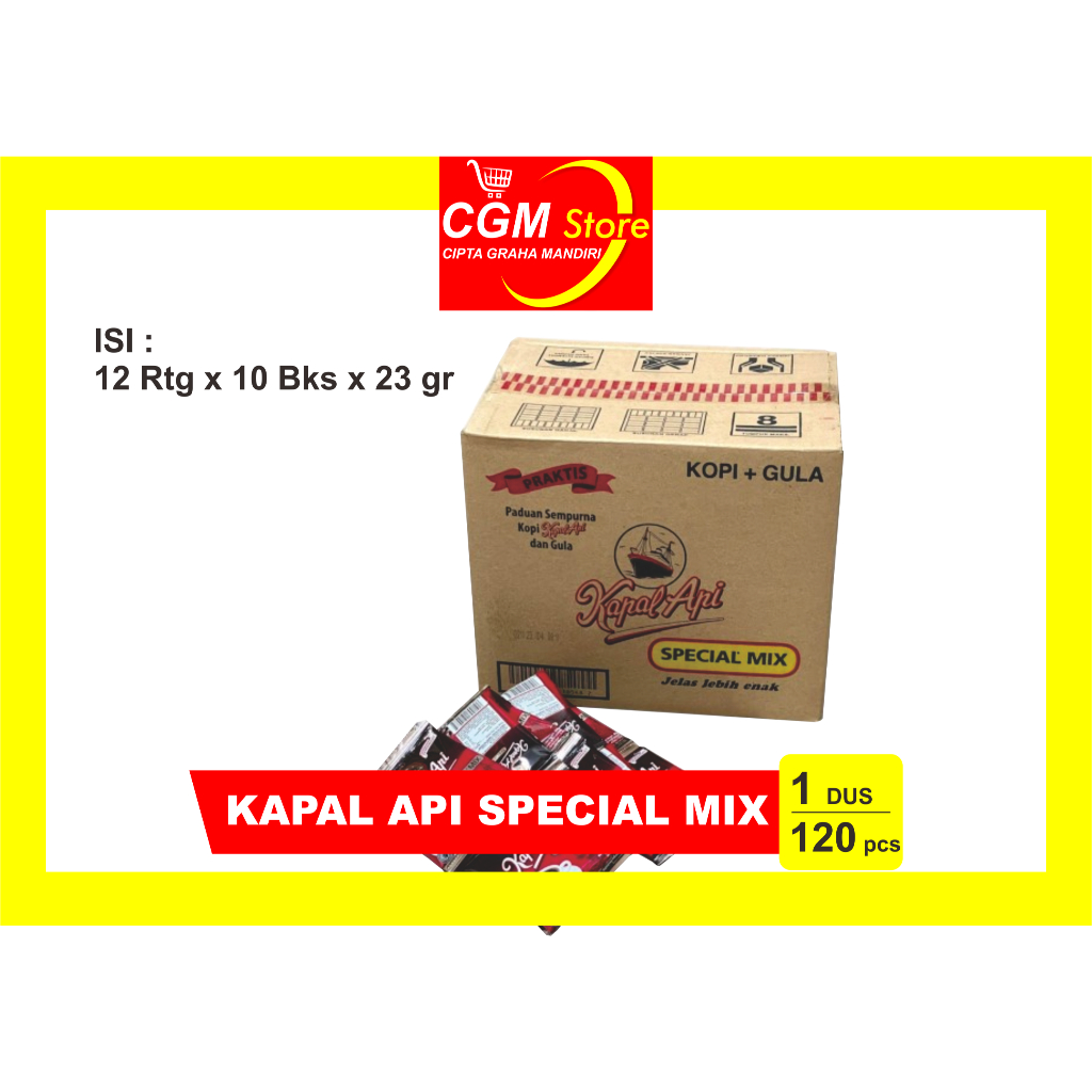 

KOPI KAPAL API SPECIAL MIX 1 DUS 120 PCS