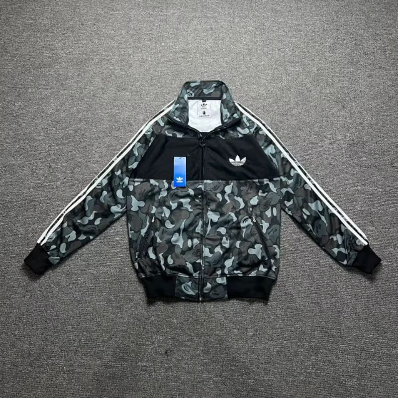 TRACKTOP ADIDAS X BAPE HITAM CAMO FIREBIRD