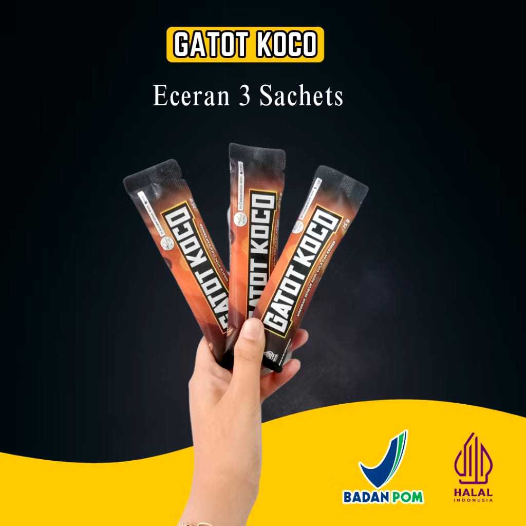 

3 SACHET Kopi Gatot Koco dr.ricard Lee - Gatotkaca original resmi