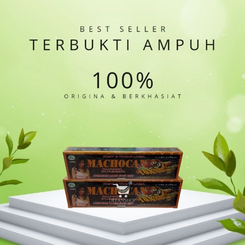 Suplemen Herbal | (Machocan) Original Suplemen Obat | Stamina Vitalitas (Kuat) Pria | KAP 9034