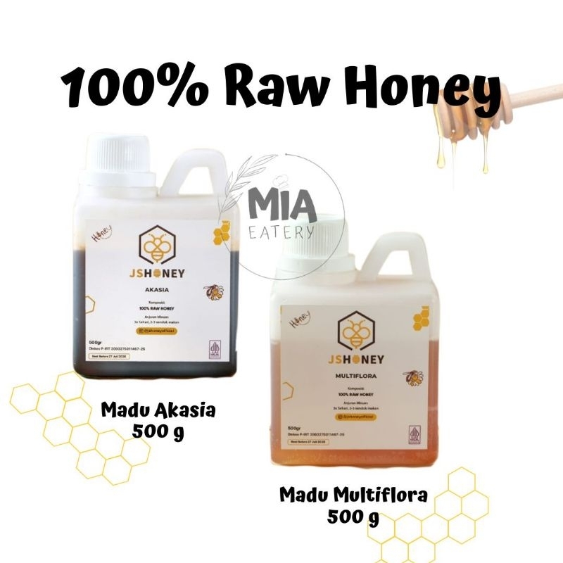 

Raw Honey Madu Asli Halal MUI Akasia Multiflora JS Honey