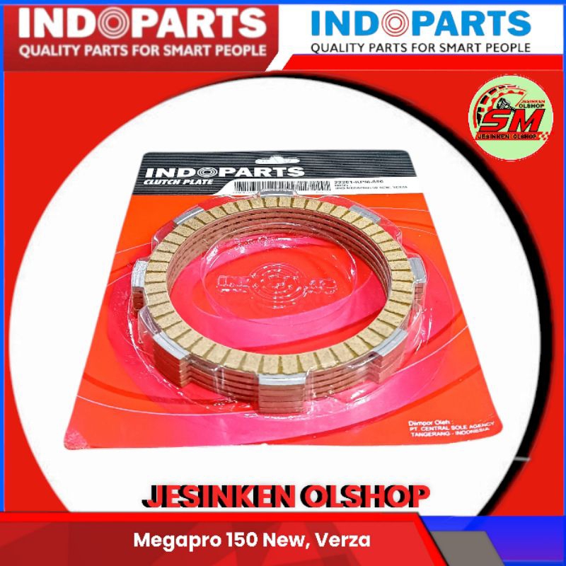 Kampas Kopling Set Megapro 150 New, Verza Indoparts 22201-KPM-850
