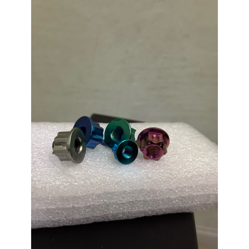 baut mur 12 bolong titanium original