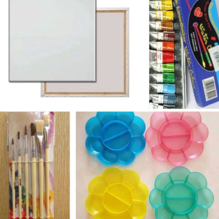 

Diskon Terkini paket kanvas lukis 3x3 canvaspaletkuascat air