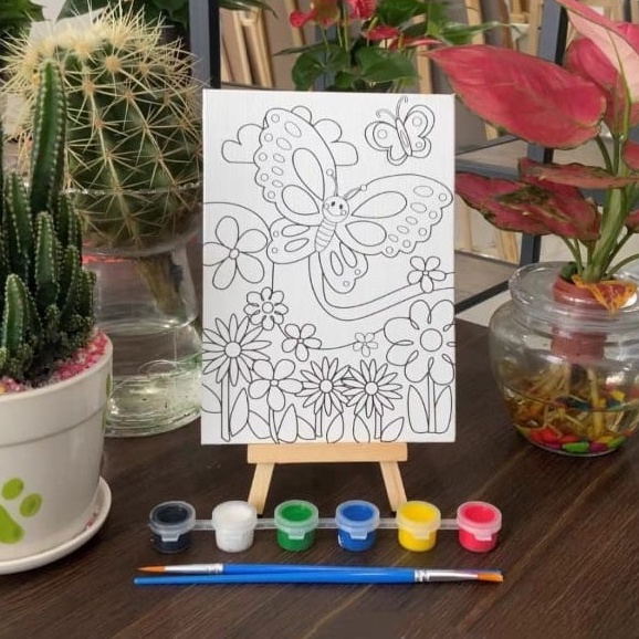 

Stock Limited BS Kanvas Lukis Sketsa Gambar Siap Pakai Papan Kanvas Lukis Menggambar DIY Set Anak Kado Ulang Tahun Hampers