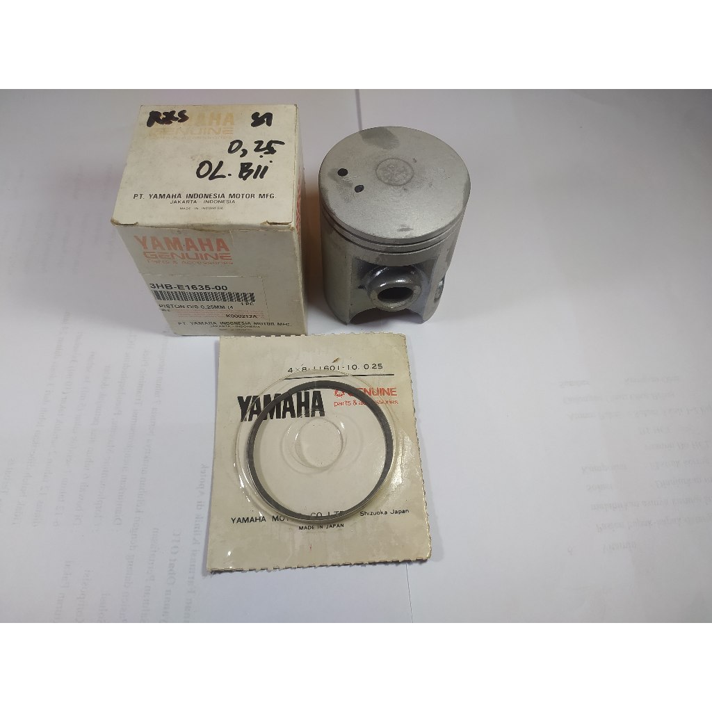 Piston Ring Yamaha RX SPECIAL RXS Os 0.25 Original Baru