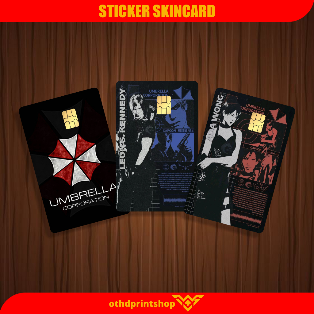 

Stiker Sticker Skin Kartu Atm Tema Residen Evil Special Stiker | othdart othdprintshop
